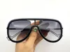 Ny fashionabla lyxdesign Kvinnors solglasögon med personlig brevben oval retro full ram solglasögon UV-resistent glasögon 0068