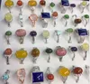 Mix Lot Natural Stone Rings Women \ 's Ring Fashion Smycken Bague 50pcs Gratis