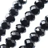 Wojiaer Small Bads Glass Crystal Glass Faceted Contas soltas para colar de jóias Bracelete DIY 95pcs Tamanho 4x6mm Ba303