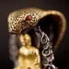 체인 Sakyamuni Buddha 다이아몬드 프론트 펜던트 수제 6 차 Mantra DZI BEAD Jewelry 액세서리