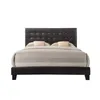 ABD stok yatak odası mobilya kraliçe yatak espresso PU 26350Q A31