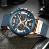 Curren Luxury Merk Mannen Analoog Leer Sport Horloges Heren Leger Militaire Horloge Mannelijke Date Quartz Clock Relogio Masculino 210804