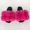 Lato Kobiety Kapcie Faux Fur Slajdy Dla Kobiet Puszyste Kapcie Dom Kobiece Buty Kobieta Kapcie z futrem PON Furry Slajdy 210225