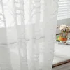 Gordijn gordijnen nordic minimalistische stijl licht-zendende partitie gaas gordijnen bloemenpatroon decor sheer woonkamer scherm