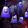 10 -stcs creatieve kleur wizard hoed nachtlamp led spook gezicht licht string batterij bedienen Halloween indoor outdoor tuin decoratie293Z