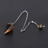 Reiki Healing Pendulums Radiesthesia Natuurstenen Hanger Amulet Crystal Pendulum voor Mannen Dames Pendulos Klein formaat