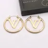 Varumärke Kvinnorörhängen Designers Letter Ear Stud Gold Sier Plated Geometric Earring for Wedding Party Jewerlry Accessories ER0003-00044