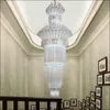 Senaste moderna trappans långa ljuskristall ljuskrona översta våningen trappa hall sovrum villa kristall ljuskrona 1 bit