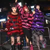 Gotik Punk Delik Stripe Tshirt Kadın Pastel Goth Peri Grunge Harajuku Top büyük boyutlu karanlık estetik artı boyut emo alt kıyafetleri 220226