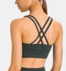 L-02 dos croisé Yoga soutien-gorge course Fitness rembourré sport débardeurs vêtements de sport femmes sous-vêtements entraînement exercice porter