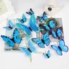 Motyl Naklejki Ścienne Kreatywny Motyle Z Home Decor Dekoracje Kids Room Decoration Art 12 sztuk 3D