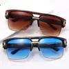 Fashion Sunglasses Men's and Women's Large Frame Dazzling Reflective Sun glasses Anti-blue Flat Light Mirror