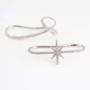 Ae-canfly Mode Main Bracelets Bracelets pour Femmes Strass Flocon De Neige Croix Palm Bracelet Manchette 2k2034 Q0719