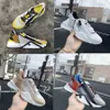 Couple #36-46 Size Brand design casual shoes Flow Sports sneakers Multicolor Nylon Zip Sneaker Low-Top shoe genuine leather Runner Trainers Slip-on Lettering Embossed