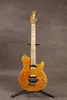 Anpassad Edward van Halen Wolf Music Man Ernie Ball Axis Yellow Qulited Maple Top Electric Guitar Maple Neck Floyd Rose Tremolo Brid6842107