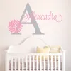 Yoyoy Personligt namn Baby Nursery Room Wall Sticker Custom For Girl and Boy Decal Mural Poster Decor W27 Y200103