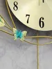 壁時計のリビングルームの創造的な鳥の壁掛け時計パーソナリティ現代の装飾的な壁の腕時計シンプルな雰囲気スイングミュートクロック210930