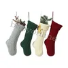 large knitted christmas stocking