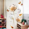 Creatieve romantische bloem vinylwandsticker Diy 3D vis woonkamer badkamer huisdecor poster poster wallpaer y200103