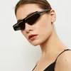 Fashion Women Cat Eye Sunglasses Brand Designer Small Half Frame Glasses Female Male Mirror Sport Siamese Eyeglasses UV4001