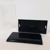 Lagringslådor BINS KLAR Akryl Display Case Perspex Box 10cm L Plast Vit bas Dammtät2474021