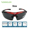 Newboler 2 프레임 편광 사이클링 태양 안경 야외 스포츠 자전거 안경 남성 여성 자전거 선글라스 고글 아이웨어 5 렌즈