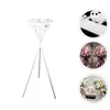 Outros suprimentos de jardim 1 pc Elegante Plástico Flor Cesta Tripod Rack para festa (branco)