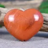 Mango de tubería de cristal en forma de corazón rojo natural fabricante extranjero