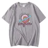 Camisetas de marca de moda para hombre, camisetas de primavera y verano, camisetas con estampado de Donut Planet Harajuku, camiseta transpirable de cuello redondo para hombre Y0809