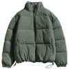 FGKKS hiver hommes couleur unie Parkas qualité marque hommes col montant chaud épais veste mâle mode décontracté Parka manteau 210818