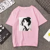 Sommer Frauen T-Shirt mit kurzen Ärmeln Mode Mädchen Avatar Muster gedruckt Basic Style Casual Frau Shirt Tops 210709