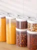 Joybosシールされた家庭用透明なナッツの瓶の食品グレードのプラスチックボックスが付いている穀物の貯蔵ボックスJBS76