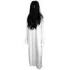 1 pcs Scary Costume Exquisite Ghost Bride Dress Halloween Horror Costume White Zombie Suit for Children Women Student Y201006