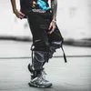 PACHWORK Pamuk Kargo Pantolon 2020 Streetwear Hip Hop Kurdela Joggers Pantolon Erkekler Japon Tarzı Siyah Rahat Parça Pantolon Moda Y0927