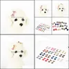 Fournitures de toilettage pour chiens, fournitures de toilettage pour animaux domestiques, maison, jardin, nœuds de cheveux mixtes, bandes en caoutchouc, couleurs acidulées, mode mignon chiot chat chaton, jouet pour enfant, nœud papillon, caillot de cravate