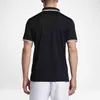 Homen S Roupa Polos Fitness T-shirt Estiramento Respirável Slim Running Casual Moda Business Manga Curta Polo Camisa