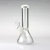 8 "narguilé verre rose fumer KT bong bécher tube clair petit tuyau d'eau bouche colorée prix de gros 14 mm joint femelle et bol