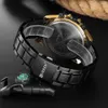 Luxe Merk Current Quartz Horloges Rvs Chronograph Horloge Sportieve Mens Klok Mannelijke Casual Business Quartz Kijk Q0524