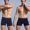 Bonitos Boxer Shorts Men 4 PCs Lot Rouphe para homens Cotton Men calça