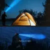 USB Ultra Bright LED Indução de onda de faróis Lâmpada de cabeça portátil para acampamento de pesca