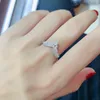 Sparkly Zircon Open Ring Women V Shape Finger Rings Gift for Love Girlfriend Fashion Jewelry Accessories