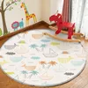 Tappeti Real Tapis 2022 Tappeto di moda per bambini Tappeto in flanella antiscivolo Modello animale per la stanza rotonda del gioco del bambino