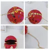 Summer girls butterfly handbags kids mini printed chain spherical small round bag children accessories crossbody change purse F365