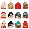 Juldekorationer Förkläde Santa Linen Kitchen Förkläden Merry For Home Navidad Xmas Gifts År 2022 Dekor