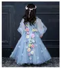 الأزياء عالية الجودة نمط الأميرة طفل الفتيات طفل الرباط توتو الشركة اللباس الطبقات حزب الزفاف القوس زهرة رسمية مهرجان G1129