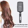 ヘアブラシガールズヘアスクロップマッサージコーム女性ウェットカーリーデパングルヘアブラシのヘアドレッシングスタイリングツール