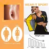 Lazawg النساء الساخنة العرق الوزن فقدان قميص النيوبرين الجسم المشكل ساونا سترة دعوى تجريب طويل التدريب الملابس الدهون الموقد أعلى 210305