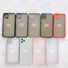 Matte Clear TPU Телефон Case Hybrid PC матовые прозрачные доспеха прозрачный чехол для iPhone 12 Mini 11 Pro Max XR X XS 8 7 6 PLUS