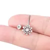 Gem Navel Piercing Flower Belly Button Ringen Bar Chirurgisch Staal Ombligo Dangle Party Barbell voor Woman Lichaam Sieraden