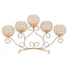Bougeoirs en métal et cristal, candélabres de Table, bougeoir, centres de Table, décoration de chandelier pour Buffet de mariage